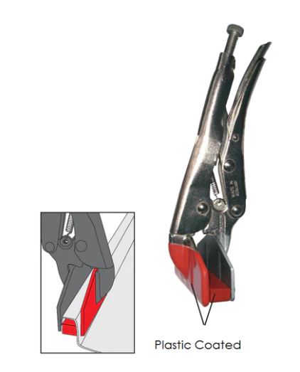 M.A.S.C Standing Seam Clamps - Red Plastic Jaws