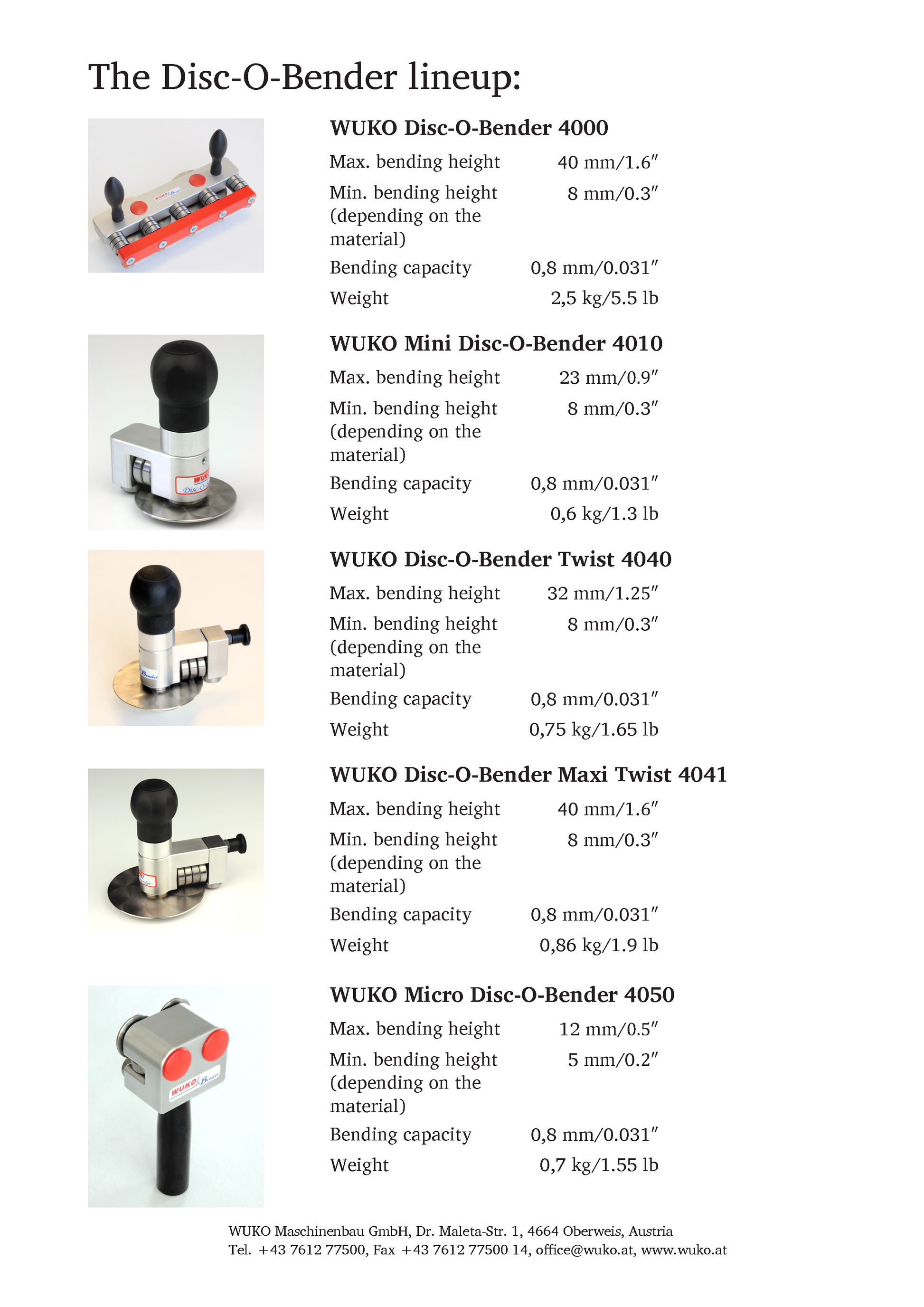 Wuko Disc-o-bender Twist 4040 – Roofing Tool Shop